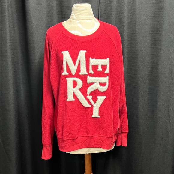 Maurices Sweaters - NWOT Maurice’s Red 'Merry' Sweater
